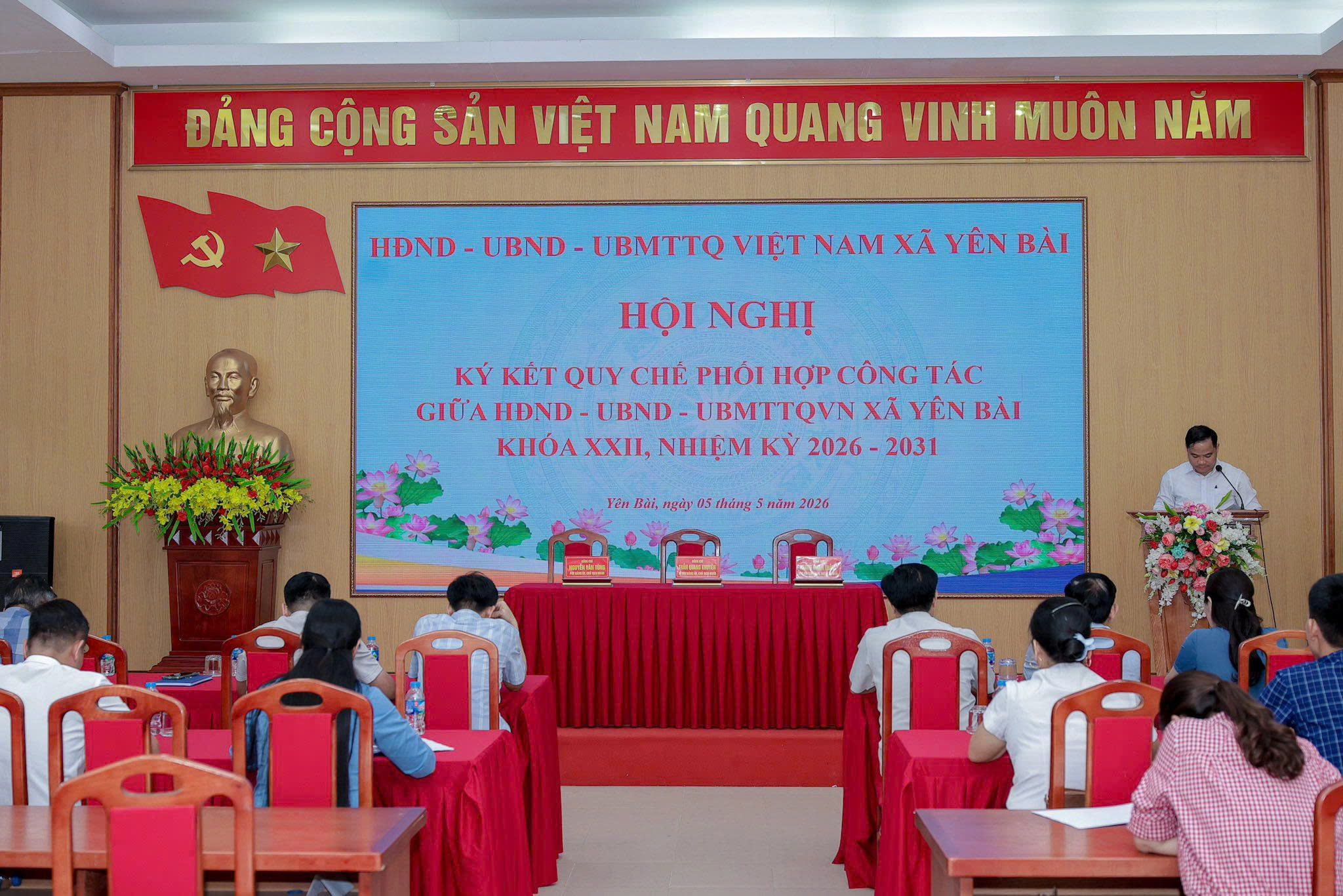 Xã Yên Bài thiết lập cơ chế phối hợp liên thông giữa HĐND, UBND và Ủy ban MTTQ Việt Nam, nâng cao hiệu quả hoạt động của hệ thống chính trị