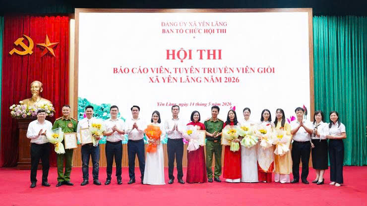 Xã  Yên Lãng tổ chức Hội thi Báo cáo viên, Tuyên truyền viên giỏi năm 2026, nâng cao chất lượng công tác tuyên truyền miệng