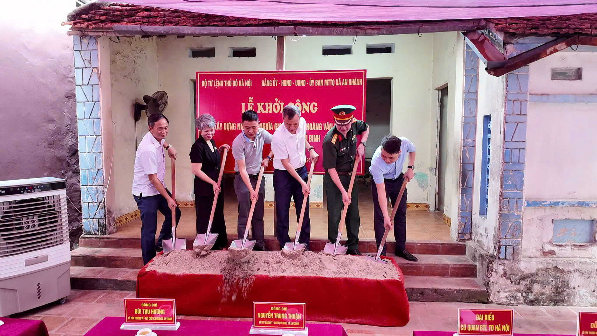 Xã An Khánh khởi công xây dựng Nhà tình nghĩa cho thương binh có hoàn cảnh đặc biệt khó khăn