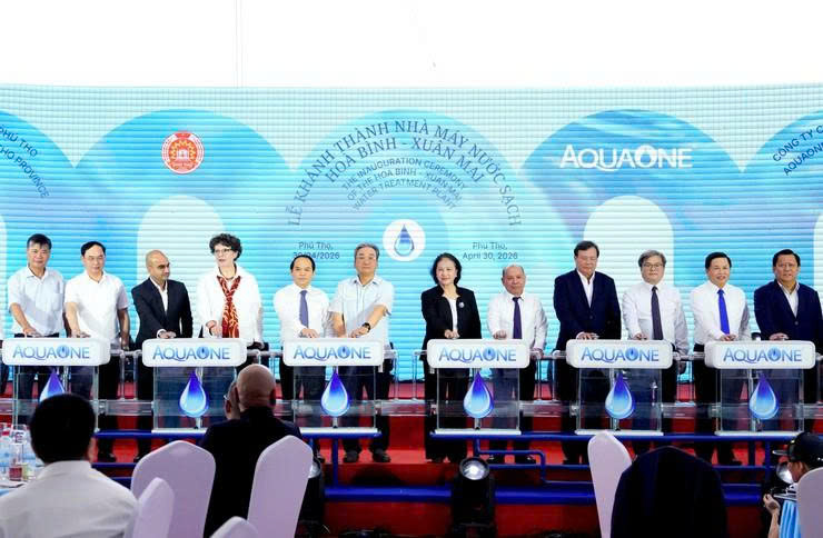 Khánh thành Nhà máy nước sạch Hòa Bình - Xuân Mai, bổ sung động lực phát triển hạ tầng cấp nước vùng Thủ đô