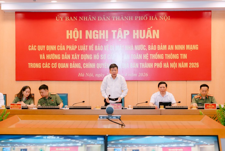 Hà Nội tăng cường bảo vệ bí mật nhà nước, nâng cao năng lực bảo đảm an ninh mạng trong giai đoạn phát triển mới