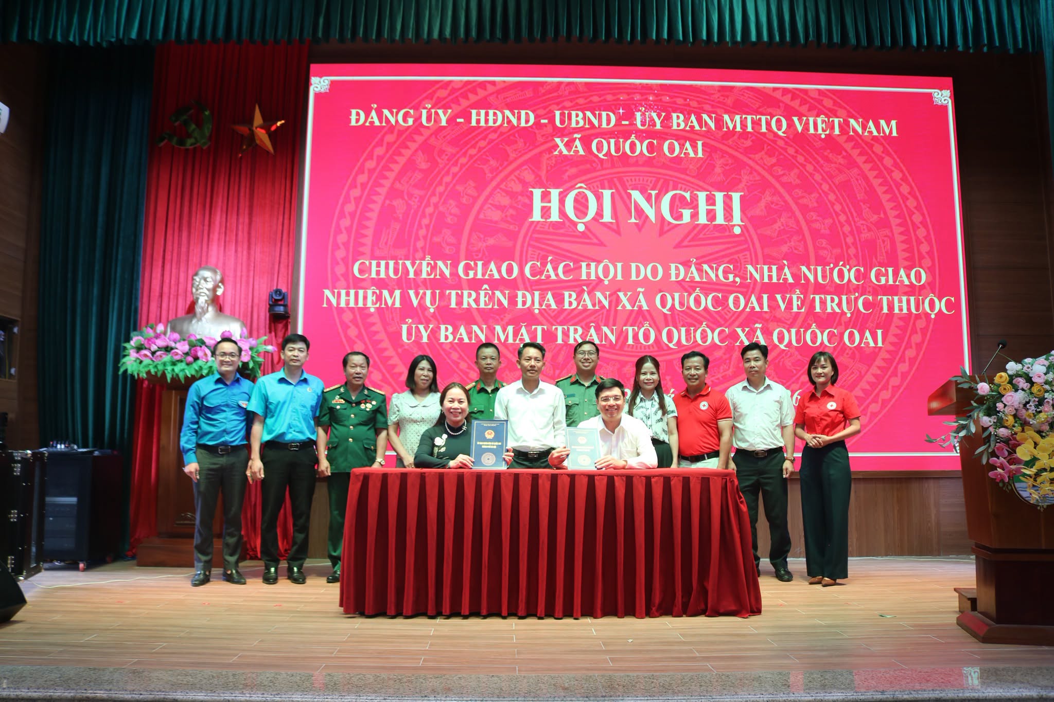 Xã Quốc Oai hoàn thành chuyển giao 3 tổ chức hội về trực thuộc Ủy ban MTTQ Việt Nam xã