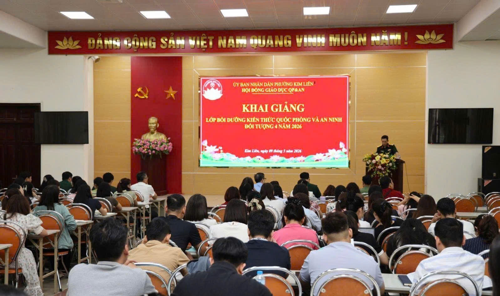 Phường Kim Liên nâng cao nhận thức quốc phòng, an ninh cho đội ngũ cán bộ đối tượng 4