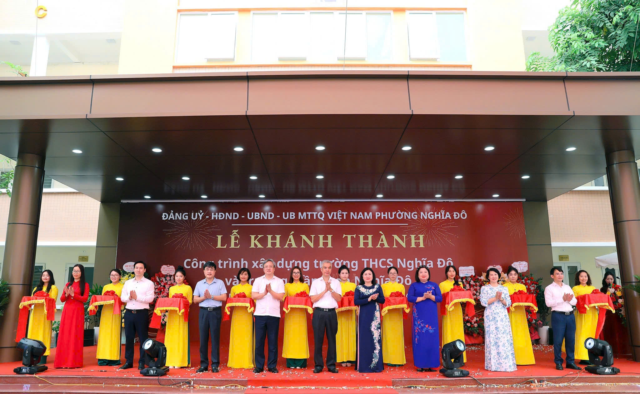 Phường Nghĩa Đô khánh thành hai trường học mới, hoàn thiện hạ tầng giáo dục phục vụ người dân