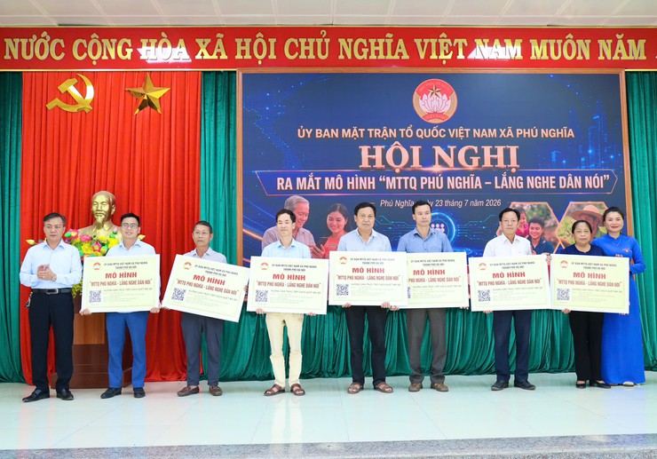 Xã Phú Nghĩa ra mắt mô hình “MTTQ Phú Nghĩa - Lắng nghe dân nói”, mở rộng kênh tương tác số giữa chính quyền với nhân dân