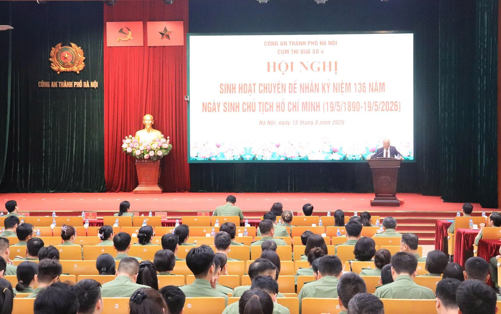 Cụm thi đua số 4 Công an thành phố Hà Nội lan tỏa giá trị tư tưởng, đạo đức, phong cách Hồ Chí Minh qua sinh hoạt chính trị chuyên đề