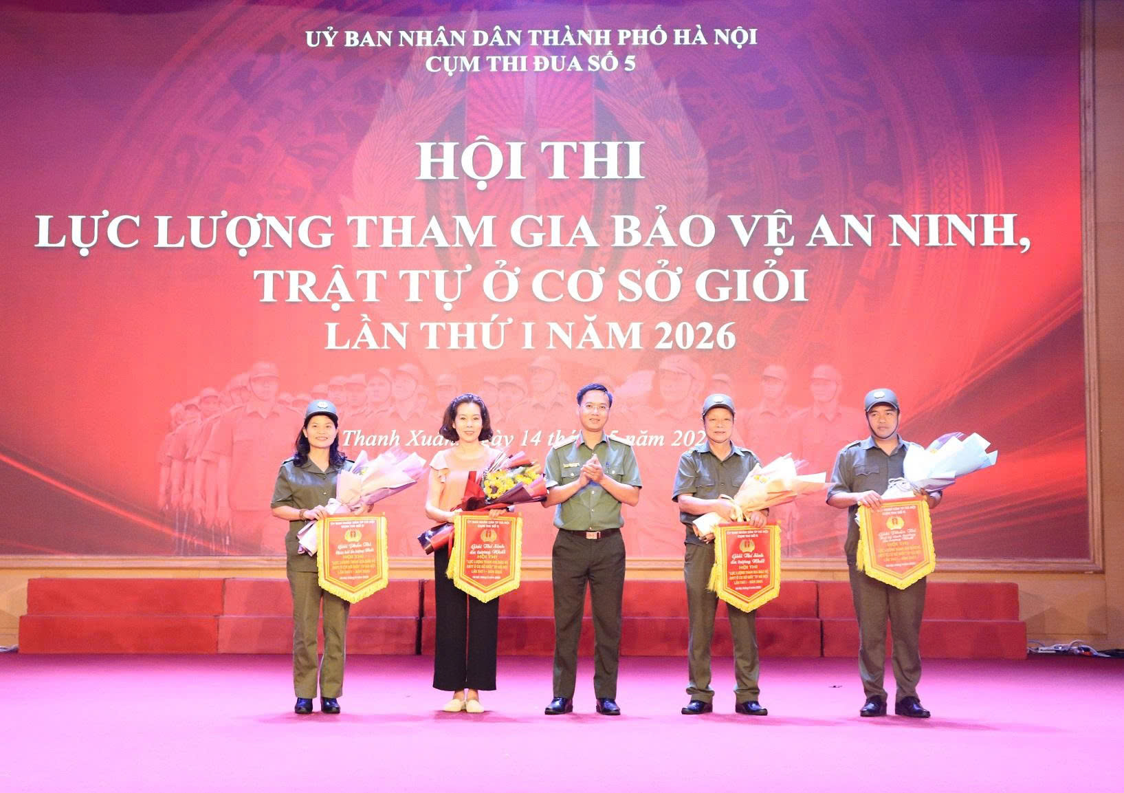 Phường Thanh Xuân tổ chức Hội thi lực lượng tham gia bảo vệ an ninh, trật tự ở cơ sở giỏi của Cụm thi số 5 thành phố Hà Nội