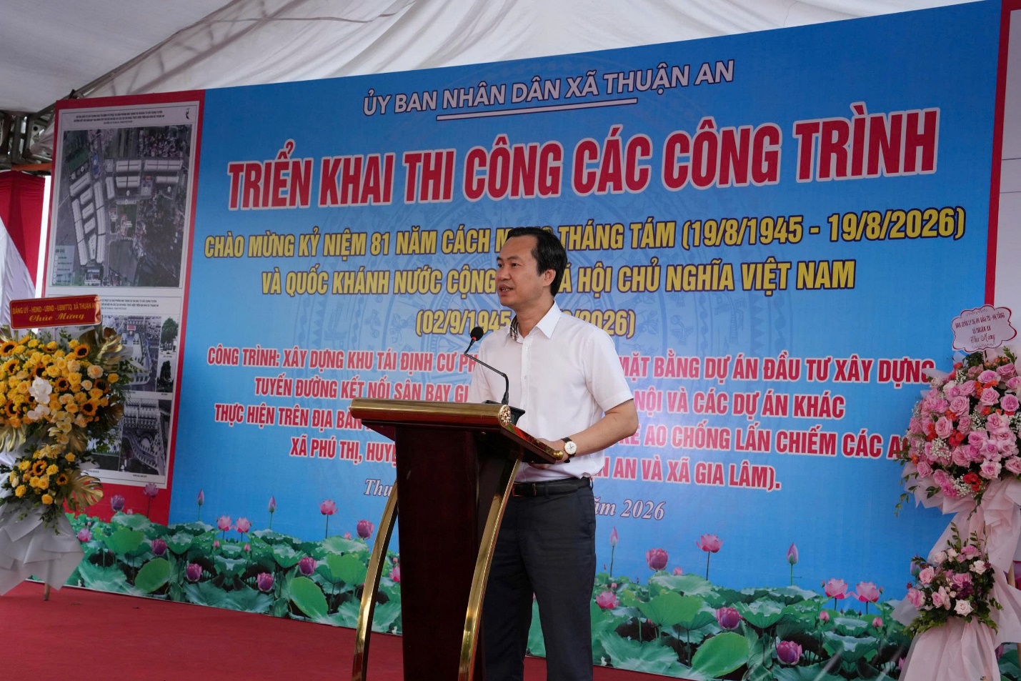 Xã Thuận An khởi công hai dự án hạ tầng trọng điểm, tạo động lực phát triển đô thị và ổn định đời sống nhân dân