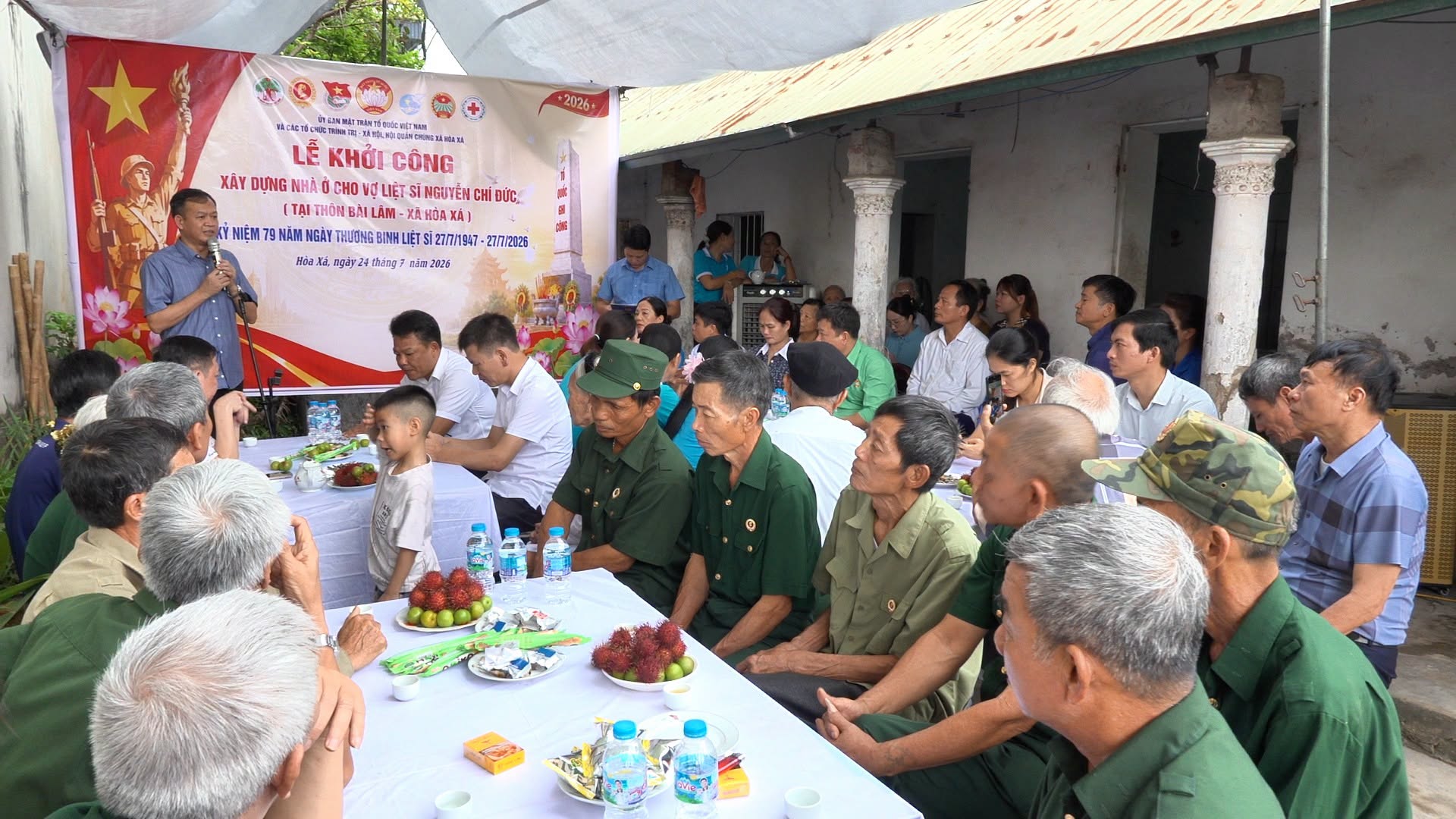 Xã Hòa Xá khởi công xây dựng nhà tình nghĩa cho thân nhân liệt sĩ, lan tỏa nghĩa cử "Đền ơn đáp nghĩa"