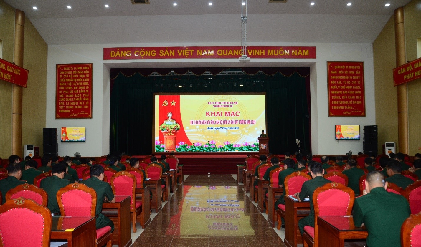 Trường Quân sự Bộ Tư lệnh Thủ đô Hà Nội nâng cao chất lượng đội ngũ qua Hội thi giáo viên dạy giỏi, cán bộ quản lý giỏi