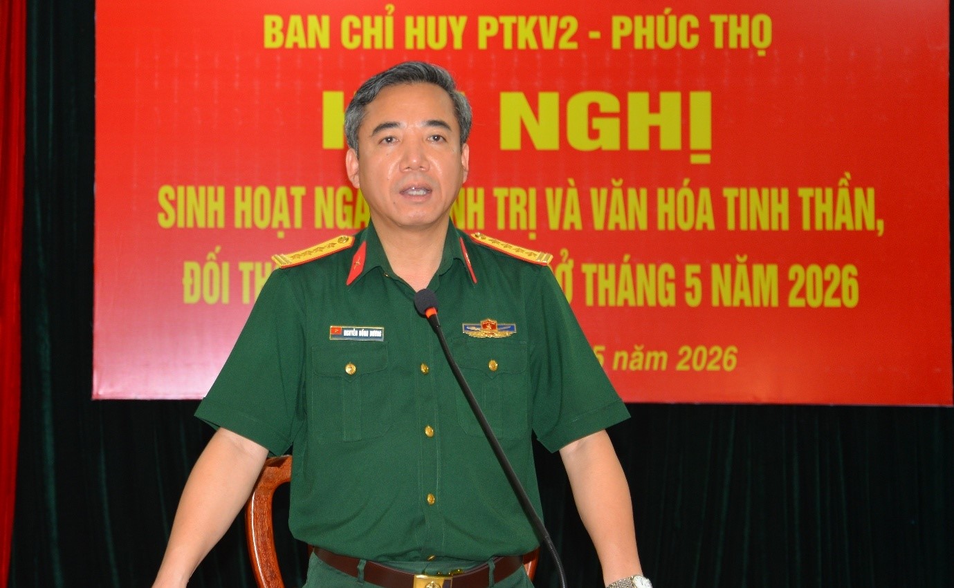Ban Chỉ huy PTKV2-Phúc Thọ tăng cường đối thoại, phát huy dân chủ để nâng cao chất lượng thực hiện nhiệm vụ