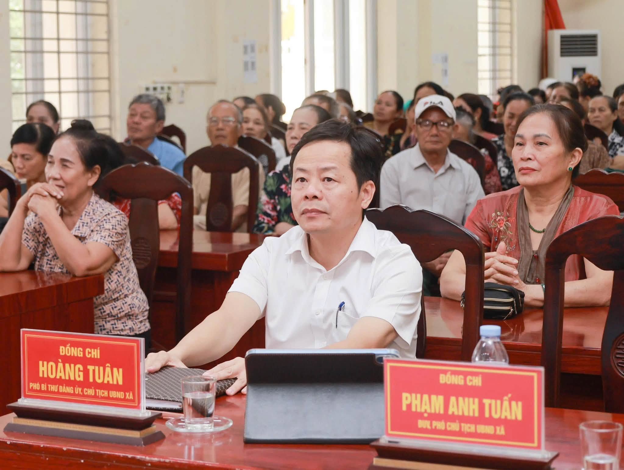 Xã Đại Xuyên lấy ý kiến hoàn thiện Đề án xây dựng cơ sở chăm sóc sức khỏe ban ngày cho người cao tuổi