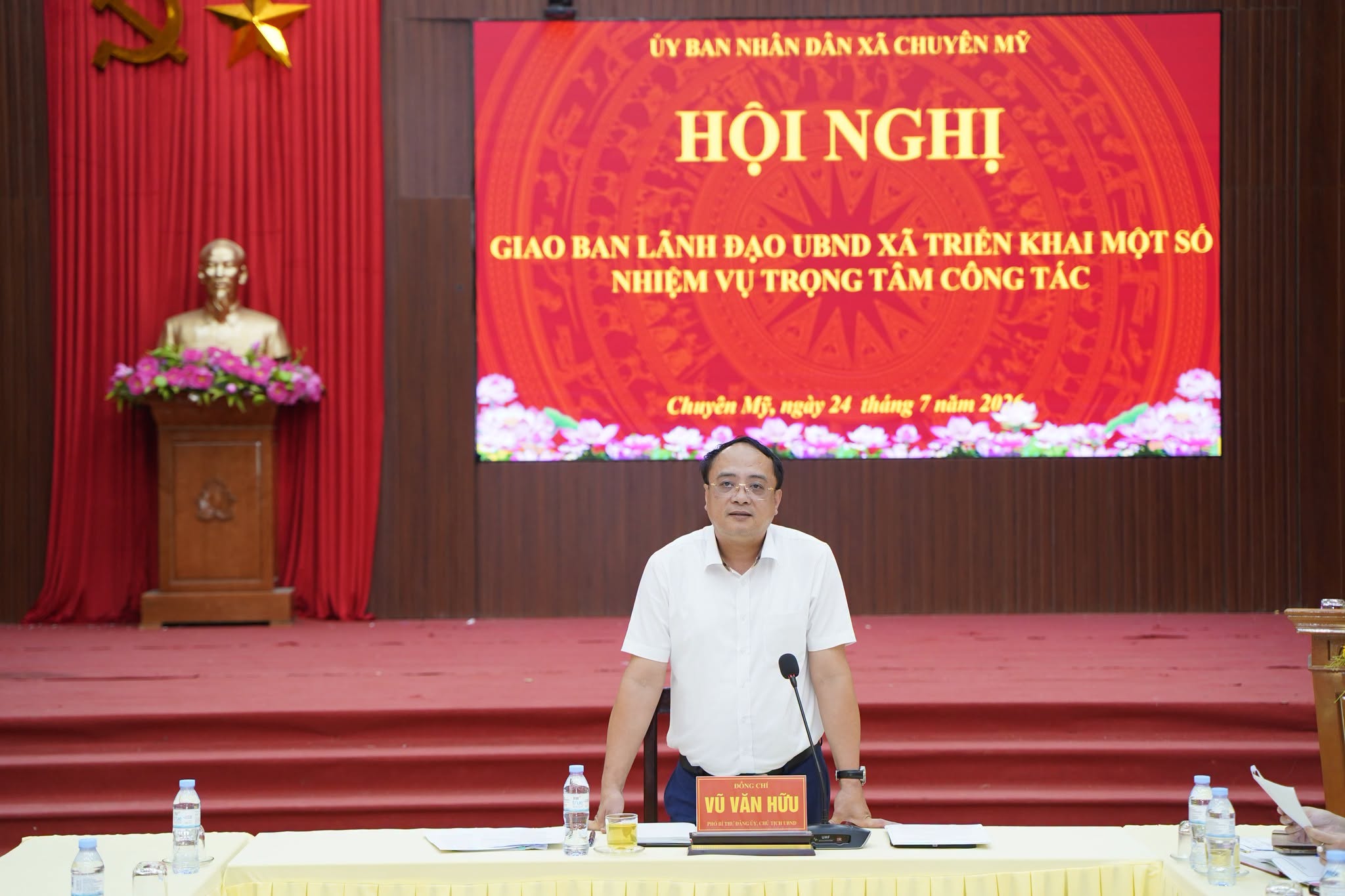 Xã Chuyên Mỹ siết chặt tiến độ thực hiện nhiệm vụ trọng tâm, quyết liệt tháo gỡ điểm nghẽn trong quản lý đất đai và sắp xếp giáo dục