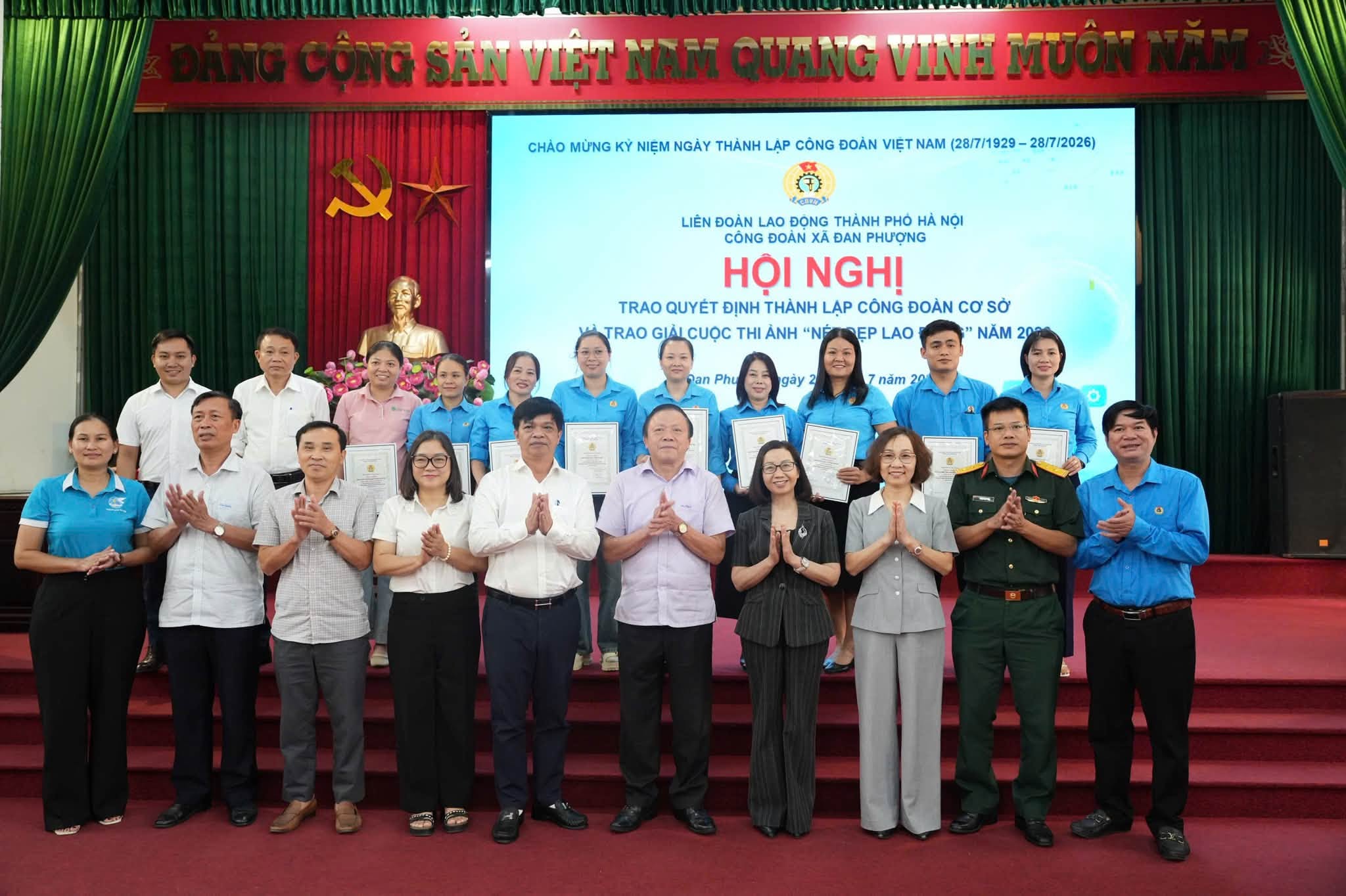 Xã Đan Phượng thành lập 8 Công đoàn cơ sở tại doanh nghiệp, lan tỏa sức mạnh tổ chức Công đoàn