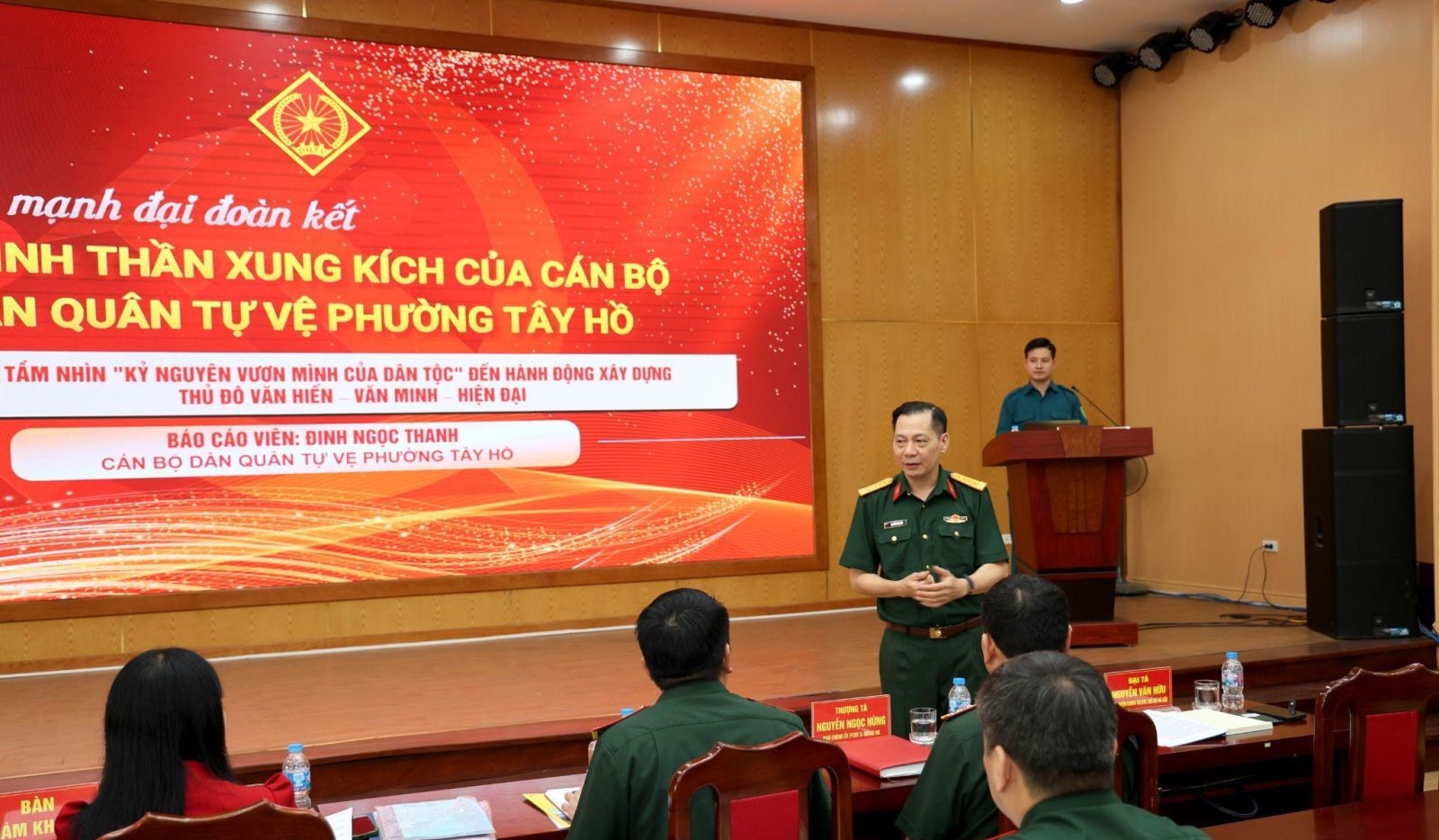 Khối thi đua số 8, Bộ Tư lệnh Thủ đô Hà Nội nâng cao chất lượng đội ngũ báo cáo viên qua hội thi năm 2026