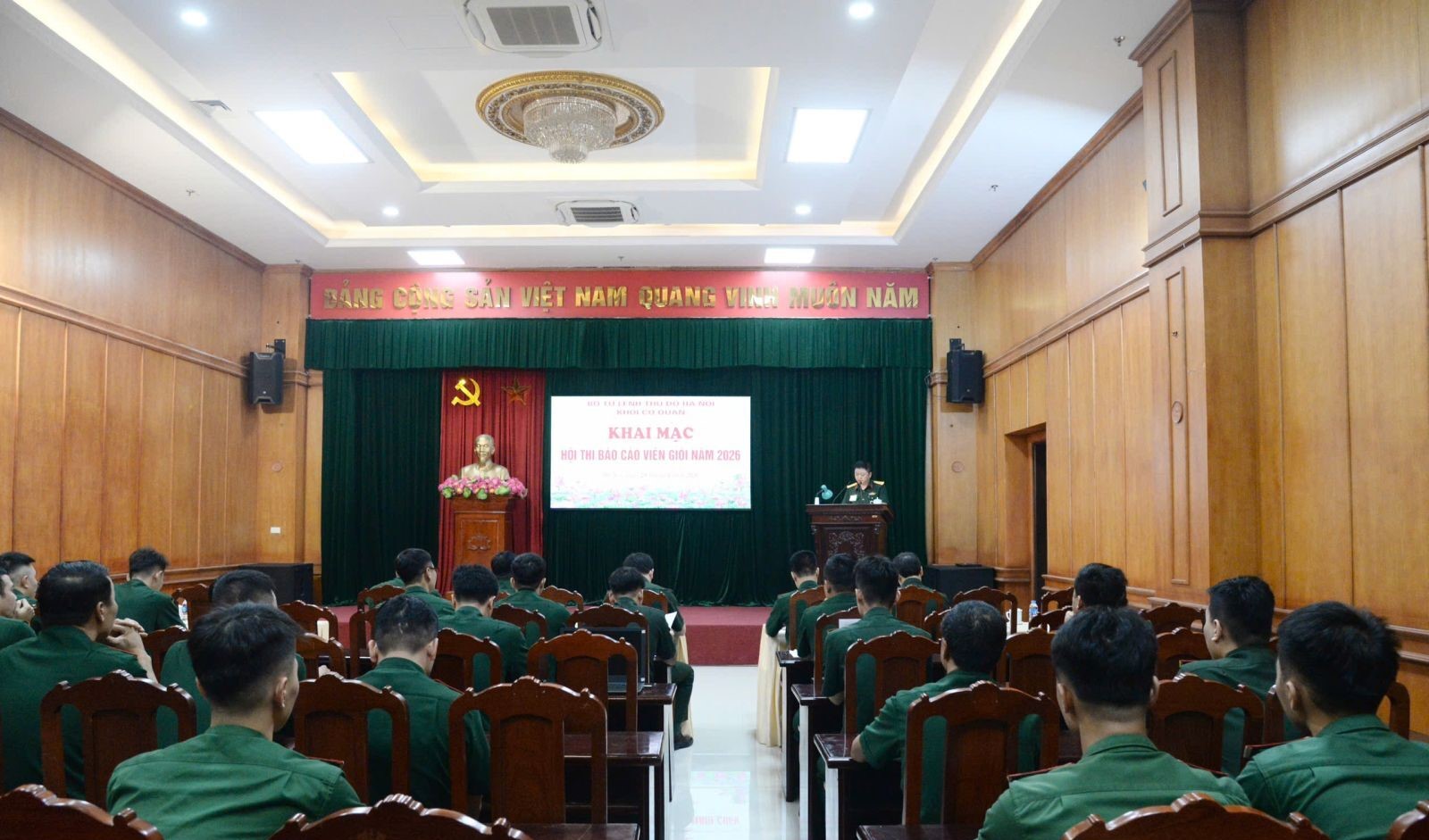 Khối cơ quan Bộ Tư lệnh Thủ đô Hà Nội nâng cao chất lượng tuyên truyền miệng qua Hội thi Báo cáo viên giỏi