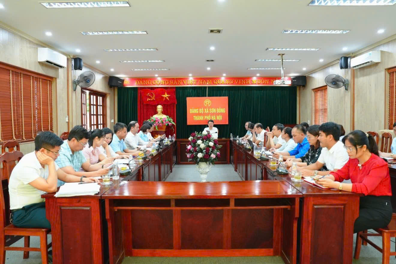 Đảng bộ xã Sơn Đồng thống nhất định hướng sắp xếp mạng lưới trường công lập theo hướng tinh gọn, ổn định và nâng cao chất lượng giáo dục