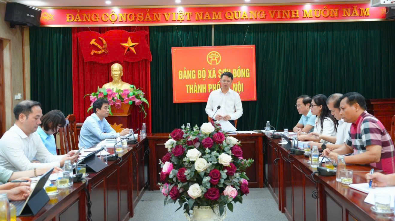 Đảng ủy xã Sơn Đồng siết tiến độ “Chiến dịch 45 ngày”, quyết tâm hoàn thiện cơ sở dữ liệu đất đai bảo đảm chất lượng và đồng bộ