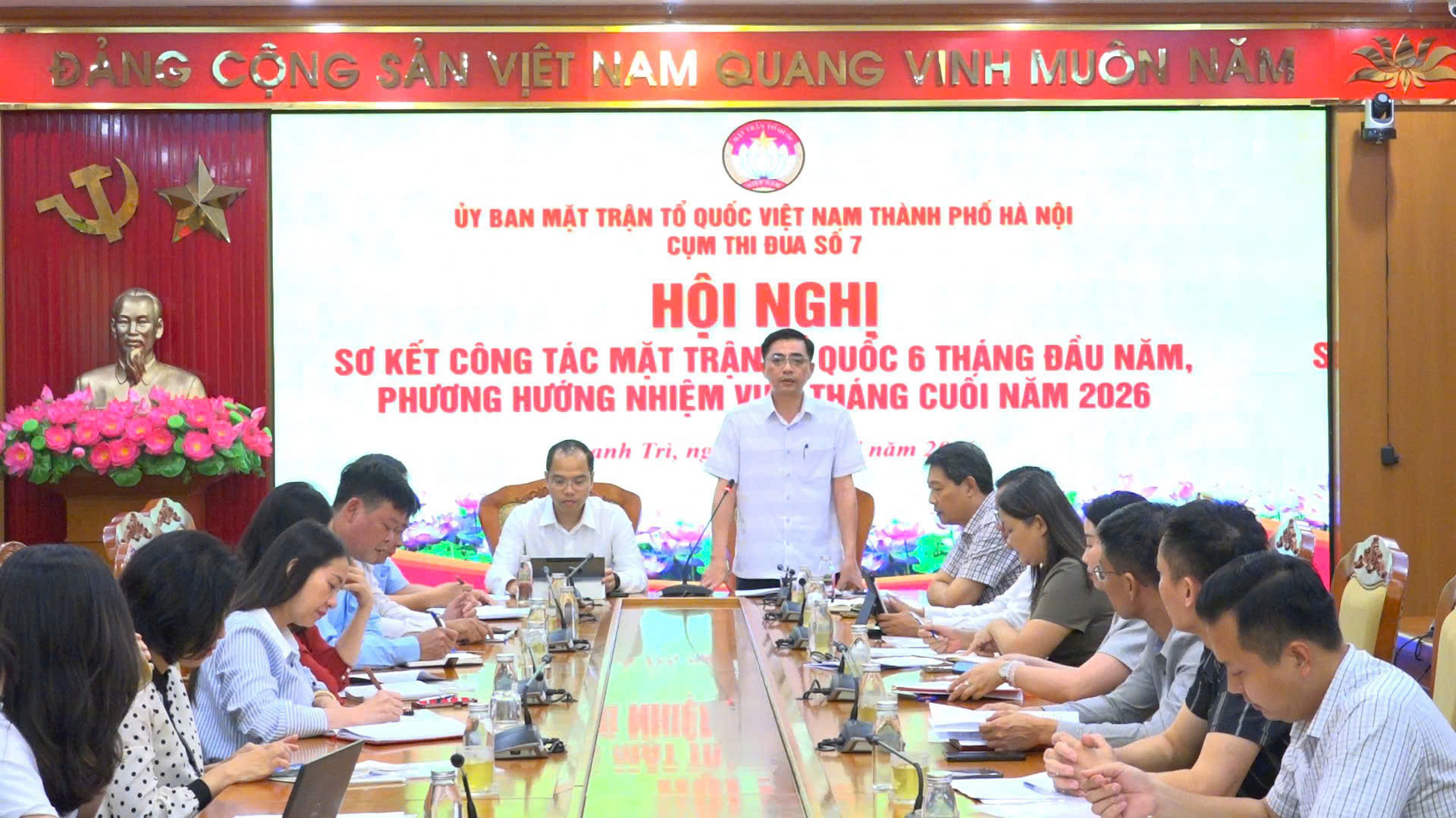 Cụm thi đua số 7 Ủy ban MTTQ Việt Nam thành phố nâng cao chất lượng công tác Mặt trận, phát huy sức mạnh đại đoàn kết toàn dân trong giai đoạn mới