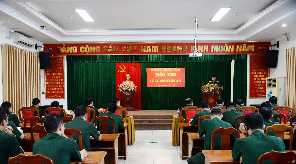 Ban Chỉ huy PTKV5 - Thanh Oai nâng cao chất lượng đội ngũ báo cáo viên, lan tỏa hiệu quả công tác tuyên truyền miệng
