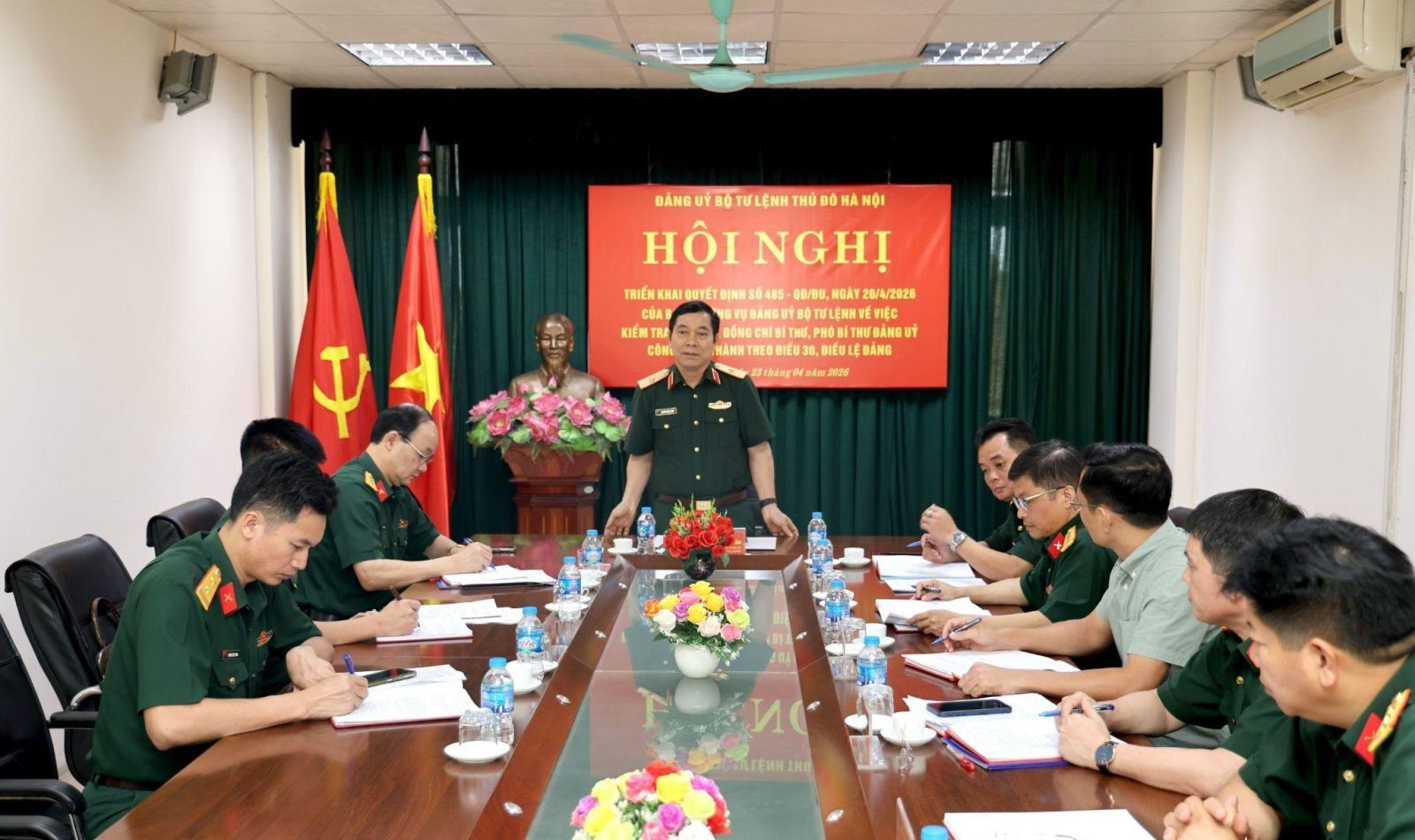 Bộ Tư lệnh Thủ đô Hà Nội kiểm tra Đảng ủy Công ty TNHH MTV Hà Thành, siết chặt kỷ luật, kỷ cương trong thực hiện nhiệm vụ
