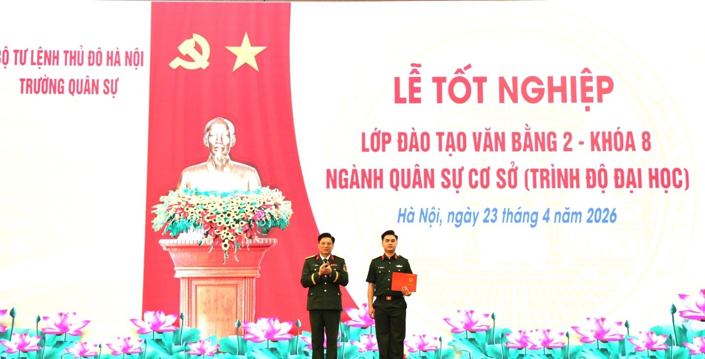 Trường Quân sự Bộ Tư lệnh Thủ đô Hà Nội: Nâng cao chất lượng đào tạo, tăng cường nguồn cán bộ cho cấp xã, phường