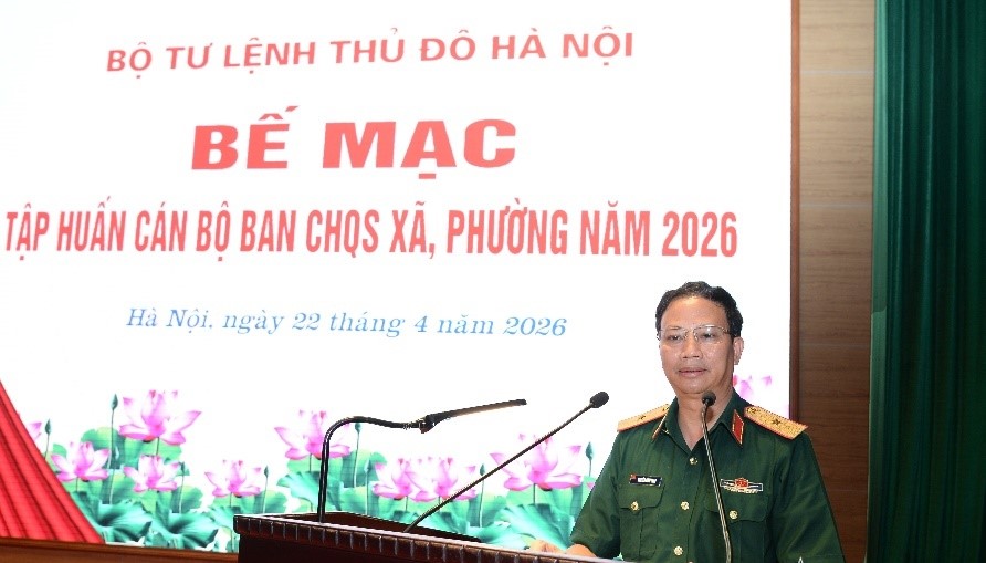 Bộ Tư lệnh Thủ đô Hà Nội nâng năng lực cán bộ quân sự xã, phường đáp ứng yêu cầu nhiệm vụ mới