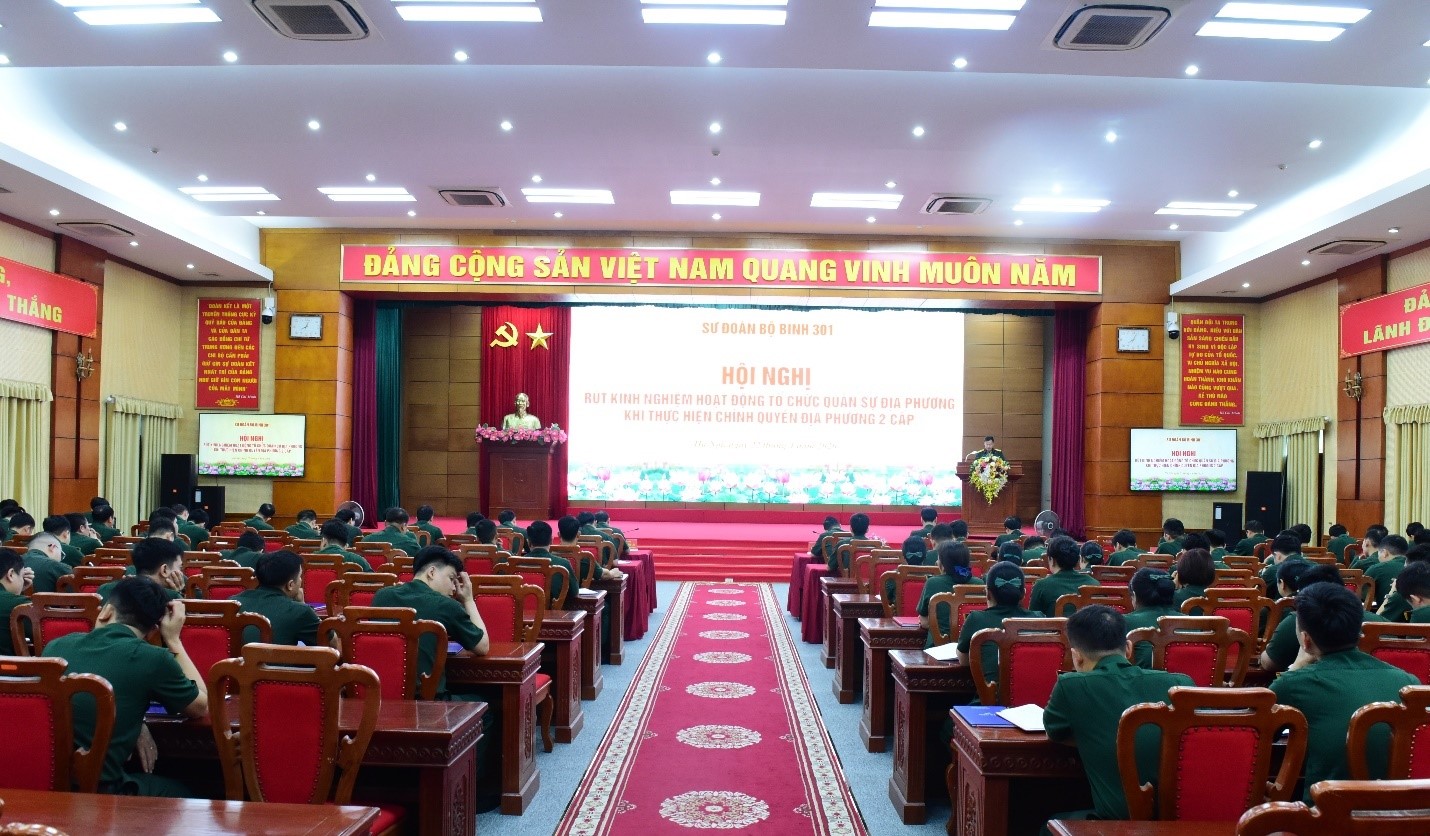 Sư đoàn Bộ binh 301 nâng cao hiệu quả nhiệm vụ quân sự, quốc phòng trong mô hình chính quyền địa phương hai cấp