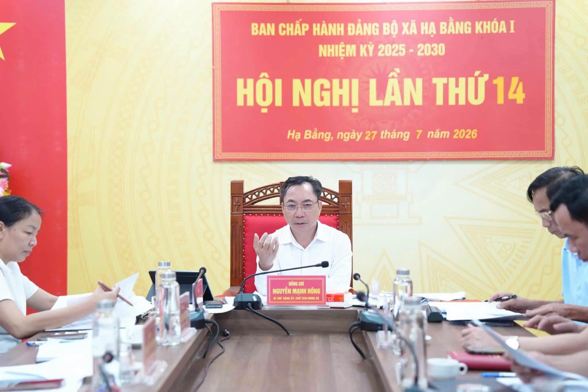 Xã Hạ Bằng thống nhất phương án tổ chức lại hệ thống trường học công lập và kiện toàn tổ chức đảng trong các nhà trường