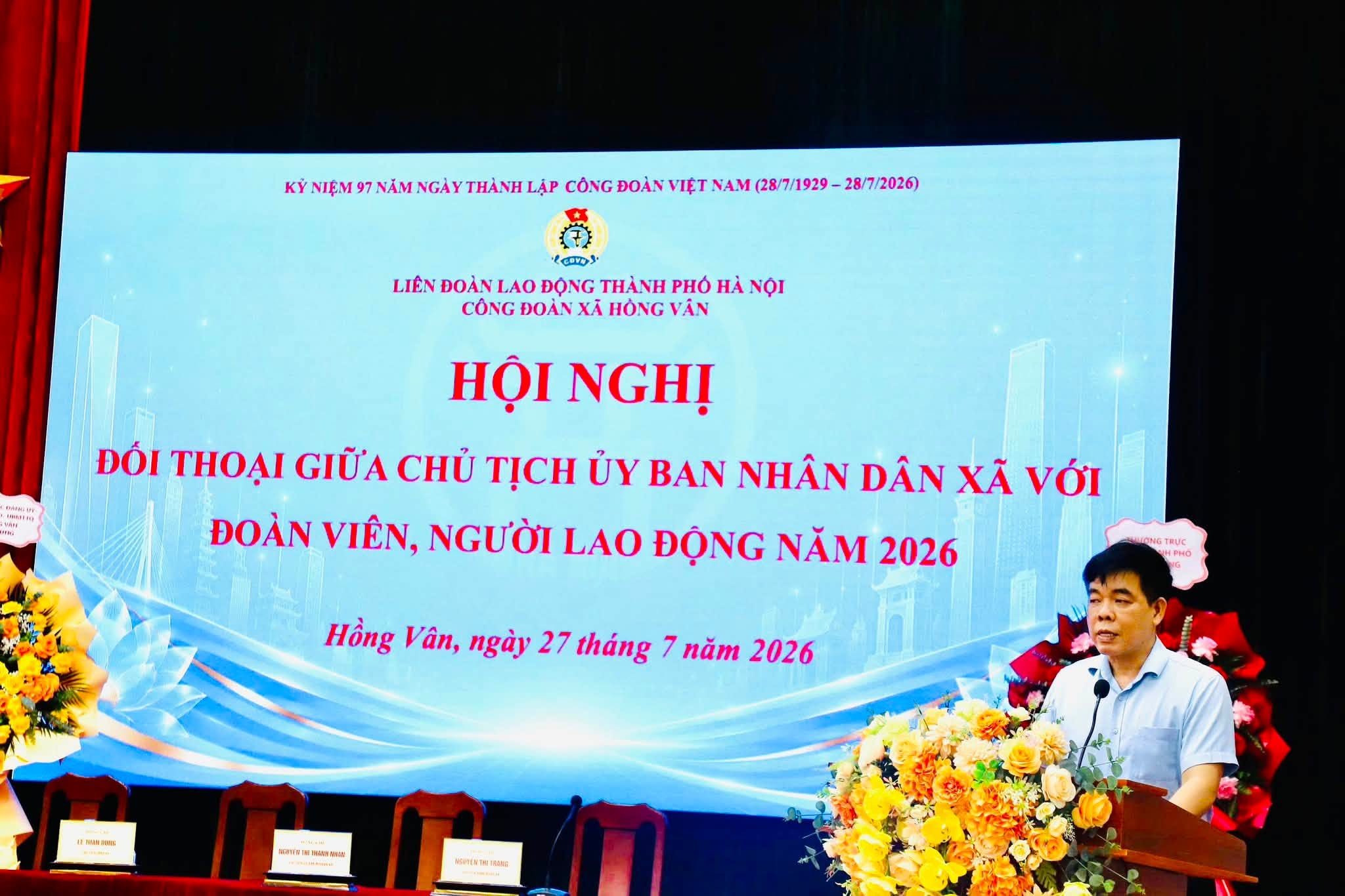 Xã Hồng Vân đối thoại với đoàn viên, người lao động, tăng cường đồng hành vì quan hệ lao động hài hòa