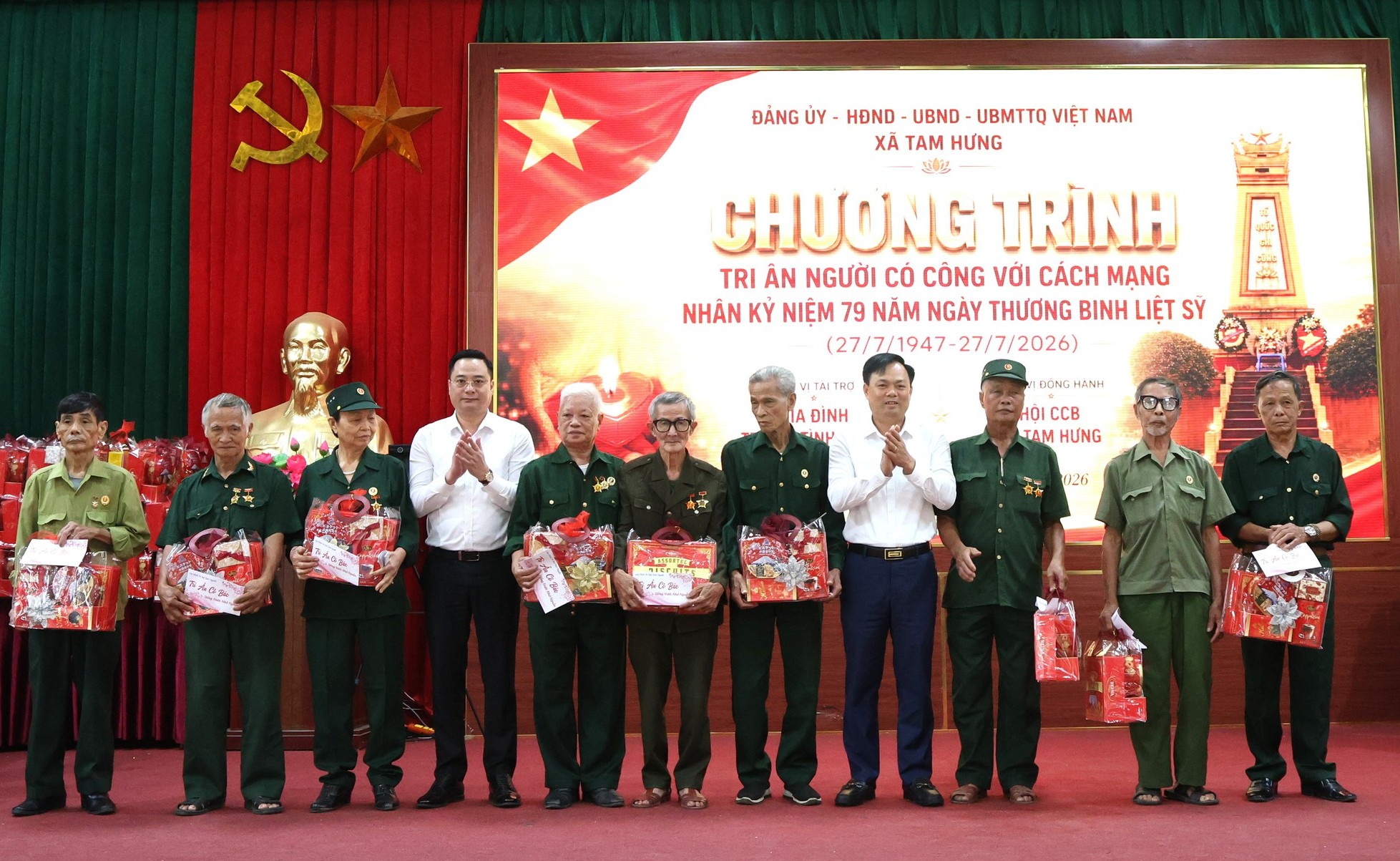Xã Tam Hưng lan tỏa truyền thống "Đền ơn đáp nghĩa" qua chuỗi hoạt động tri ân người có công