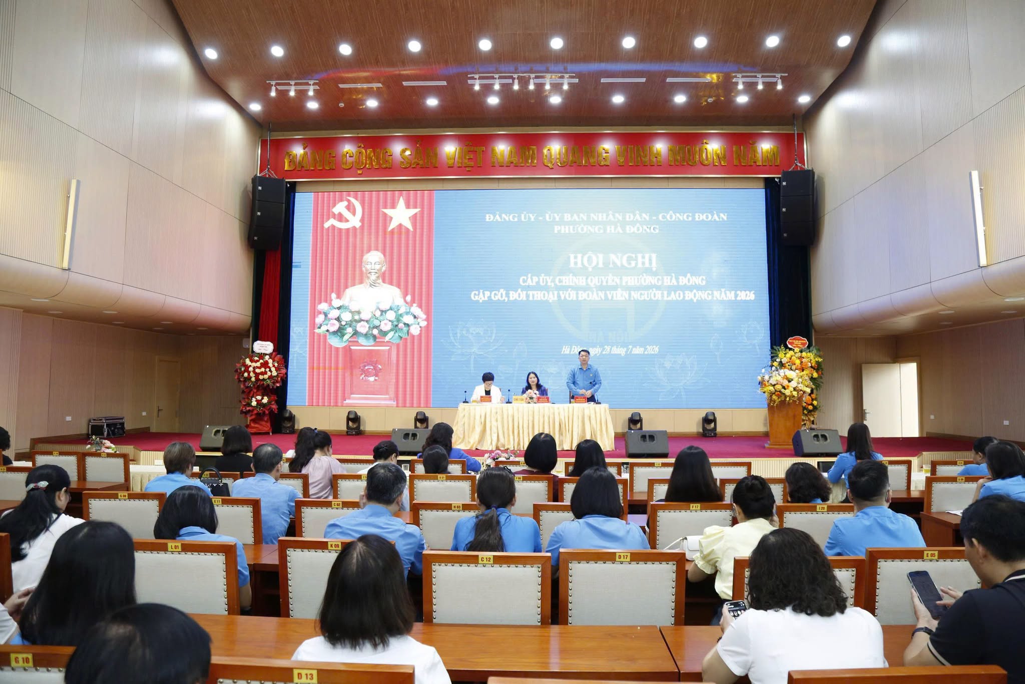 Công đoàn phường Hà Đông mở rộng tổ chức cơ sở, tăng cường chăm lo quyền lợi người lao động