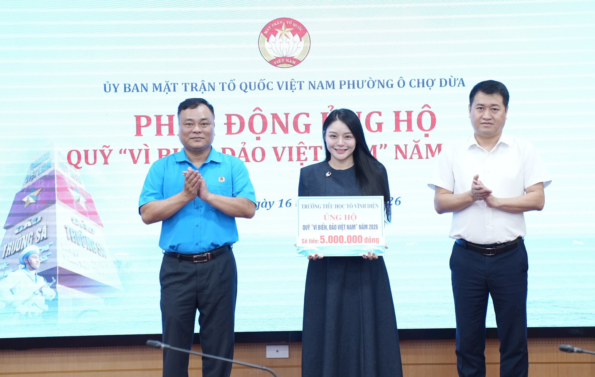 Phường Ô Chợ Dừa lan tỏa nghĩa tình hướng về biển, đảo Tổ quốc