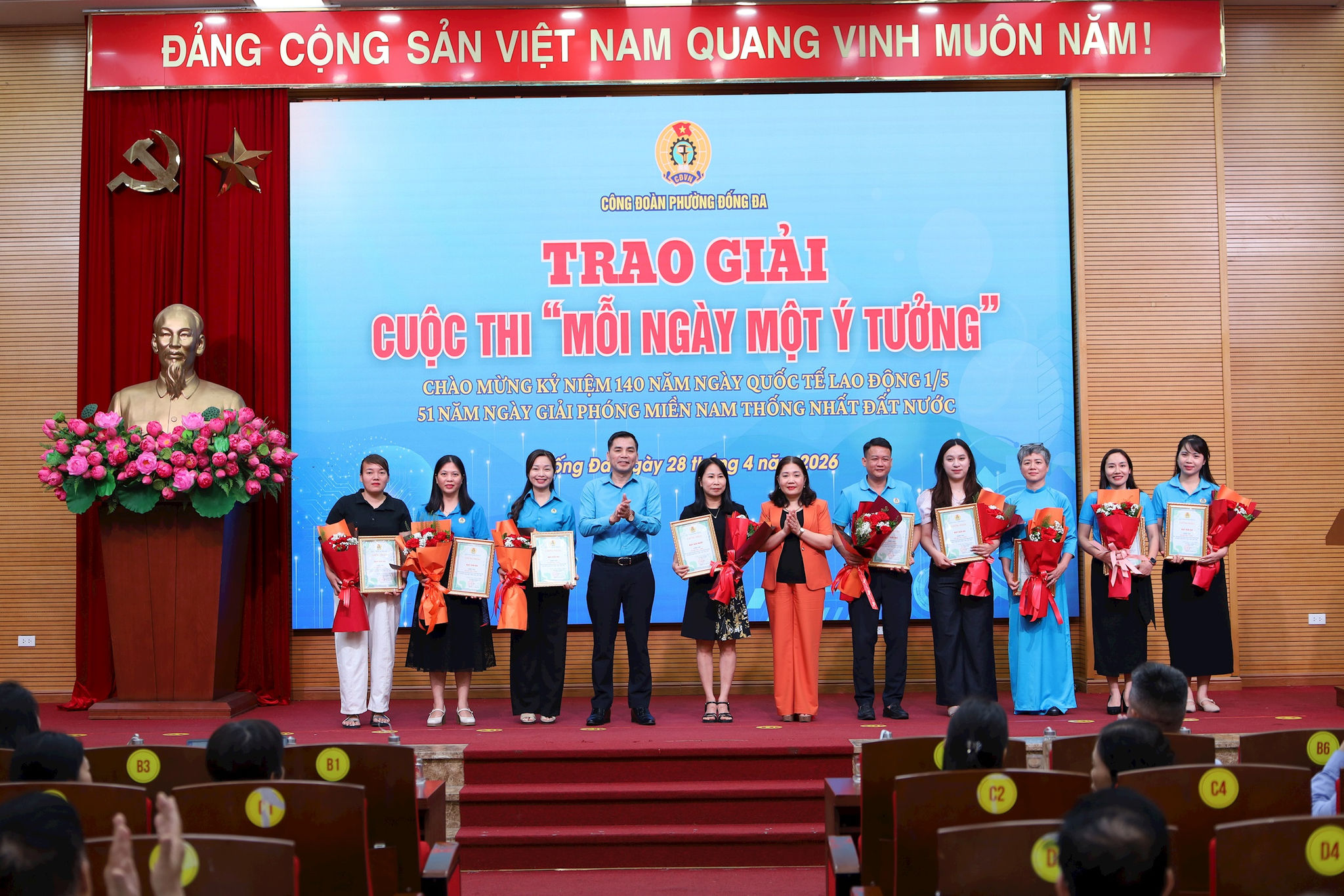 Phường Đống Đa phát động Tháng hành động về an toàn, vệ sinh lao động và Tháng Công nhân, lan tỏa văn hóa lao động an toàn trong kỷ nguyên số
