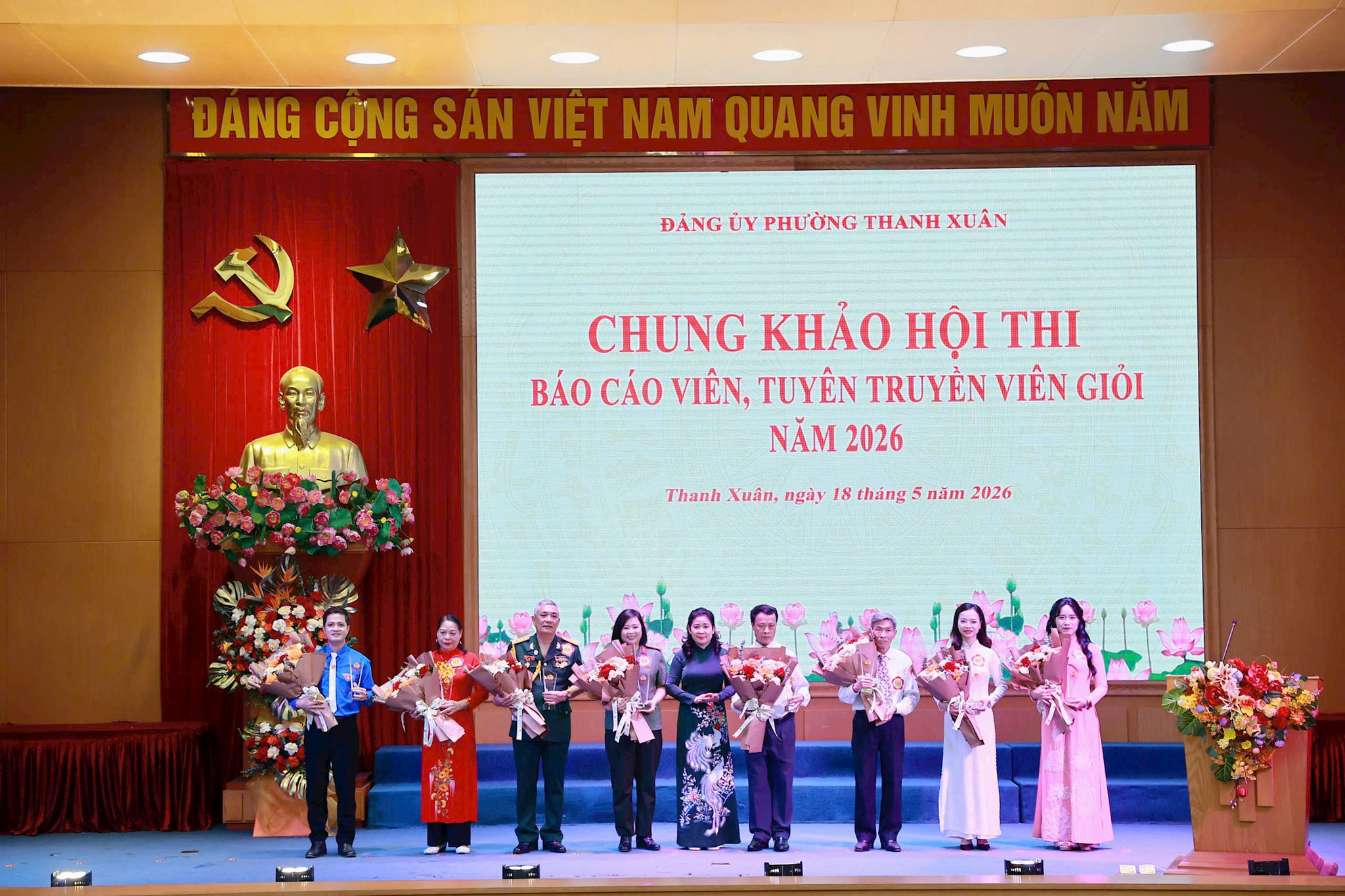 Phường Thanh Xuân đổi mới Hội thi Báo cáo viên, tuyên truyền viên giỏi, lan tỏa nghị quyết bằng hình thức sân khấu hóa