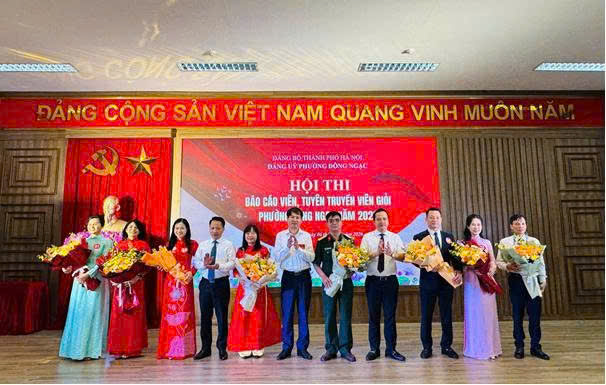 Phường Đông Ngạc nâng cao chất lượng đội ngũ tuyên truyền viên qua Hội thi Báo cáo viên, tuyên truyền viên giỏi năm 2026