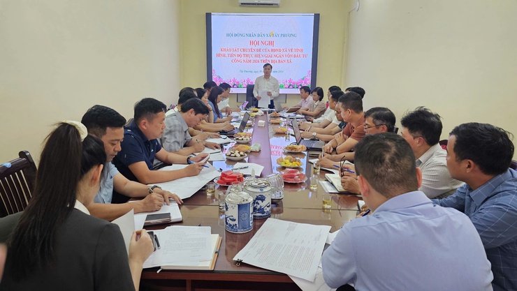 HĐND xã Tây Phương tăng cường giám sát giải ngân đầu tư công, quyết liệt tháo gỡ vướng mắc để bảo đảm tiến độ các dự án