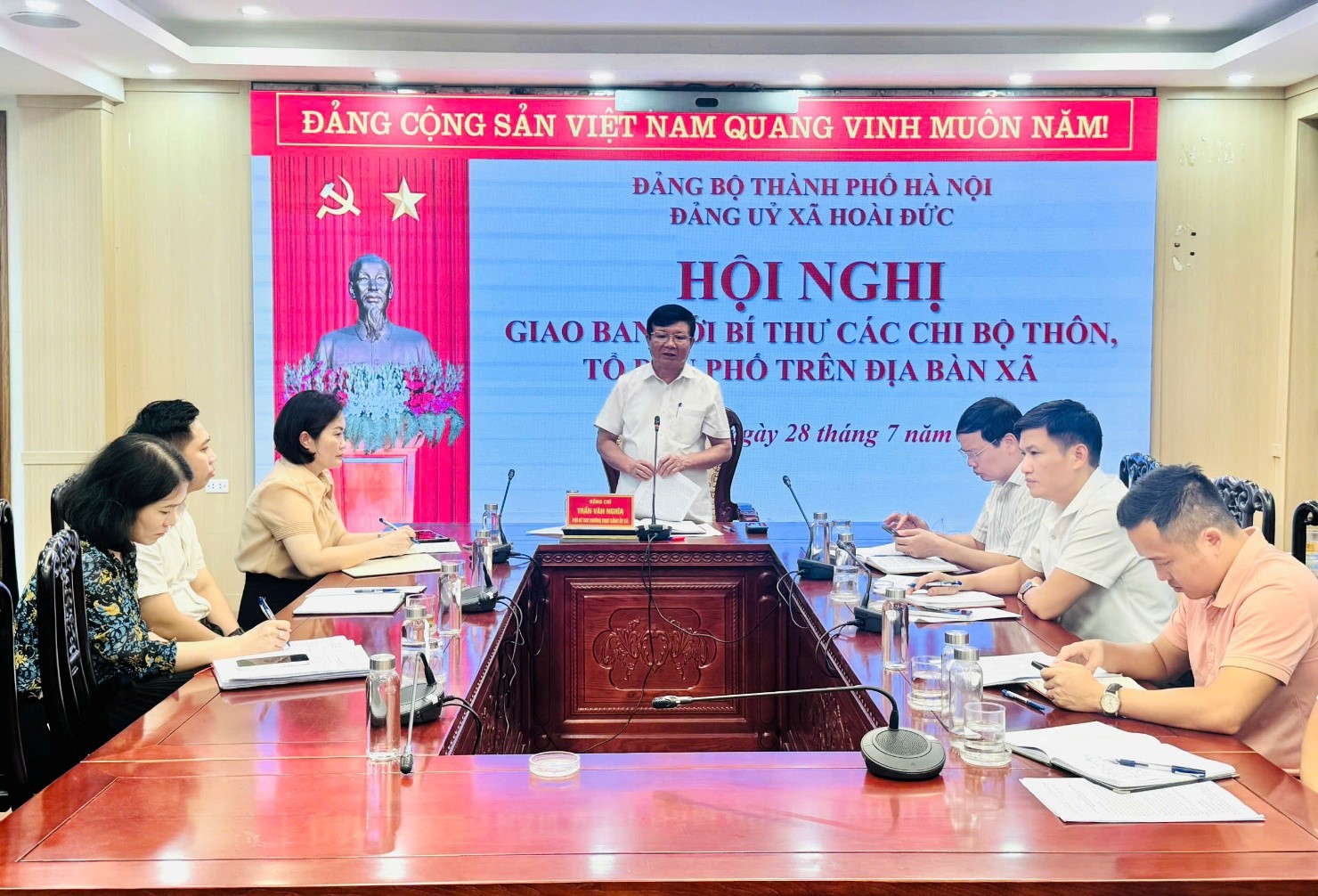 Đảng ủy xã Hoài Đức triển khai nhiệm vụ trọng tâm tháng 8, nâng cao chất lượng hoạt động của tổ chức đảng