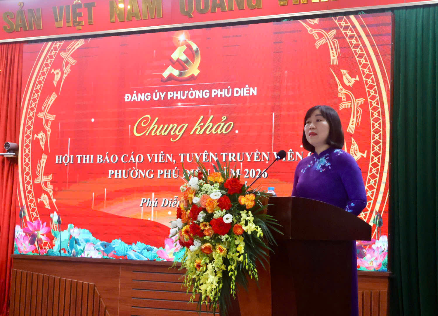 Phường Phú Diễn nâng tầm chất lượng tuyên truyền miệng qua Chung khảo Hội thi Báo cáo viên, tuyên truyền viên giỏi năm 2026