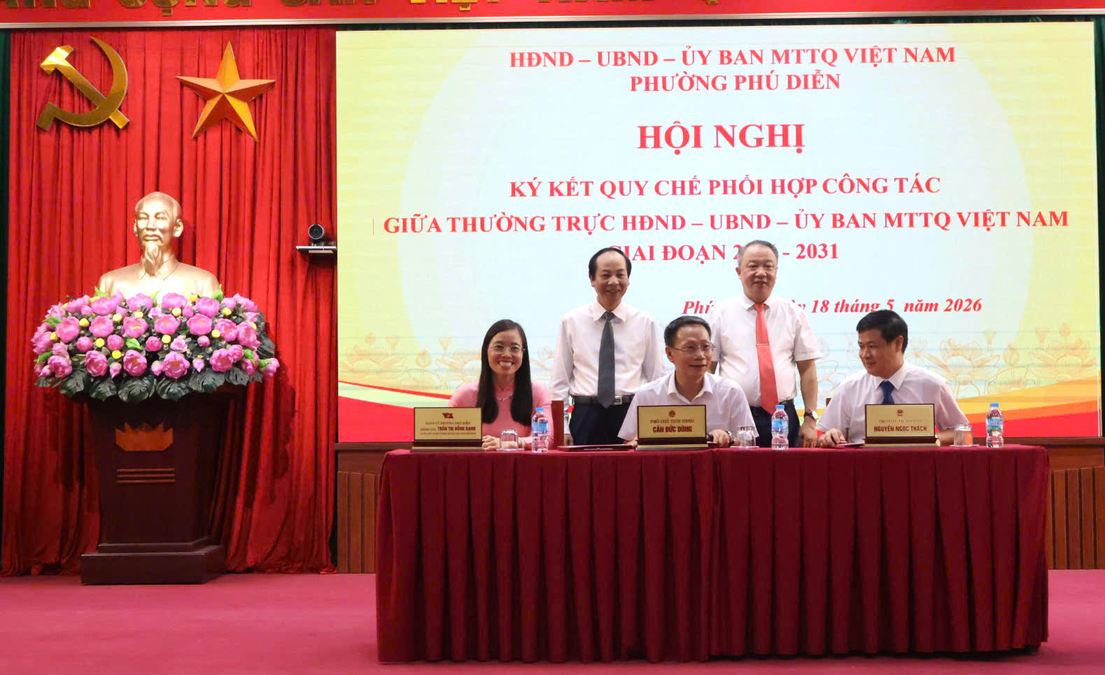 Phường Phú Diễn thiết lập cơ chế phối hợp mới giữa HĐND, UBND và Ủy ban MTTQ Việt Nam, nâng cao hiệu quả quản trị địa phương