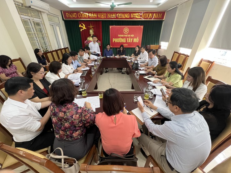 Phường Tây Mỗ ứng dụng bản đồ số GIS, chủ động giảm áp lực tuyển sinh đầu cấp