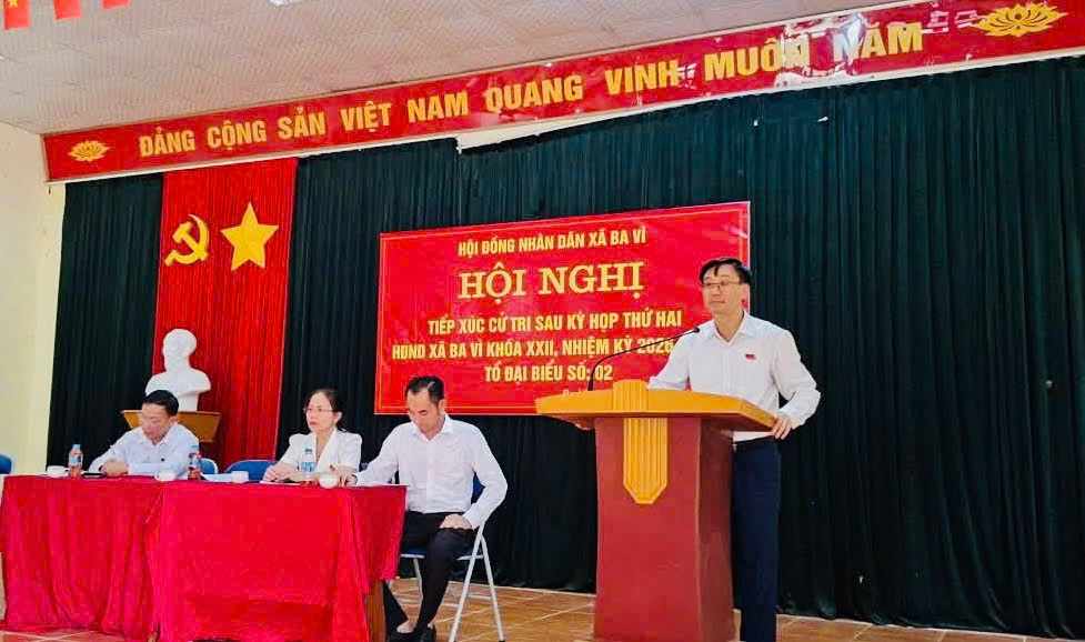 Xã Ba Vì tập trung tháo gỡ những vấn đề dân sinh từ cơ sở