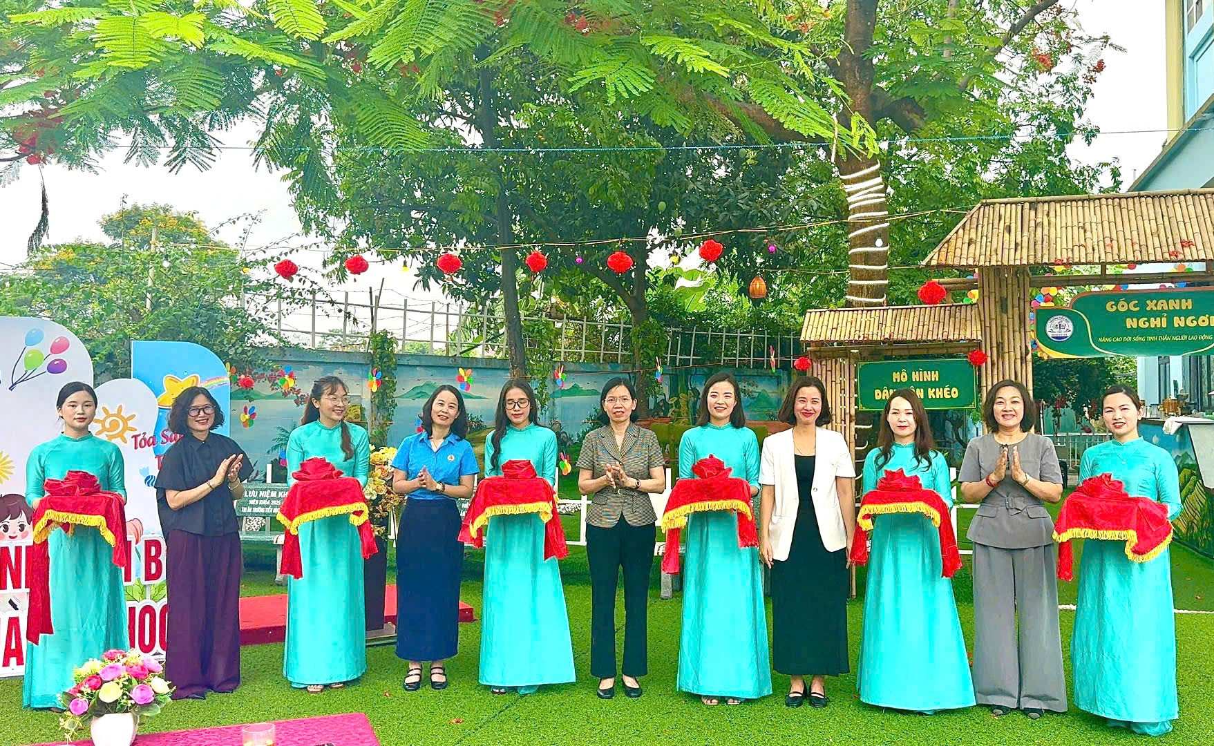 Phường Tây Tựu: Trường Tiểu học Minh Khai B ra mắt “Góc xanh Công đoàn”, kiến tạo không gian gắn kết và nâng cao đời sống đoàn viên