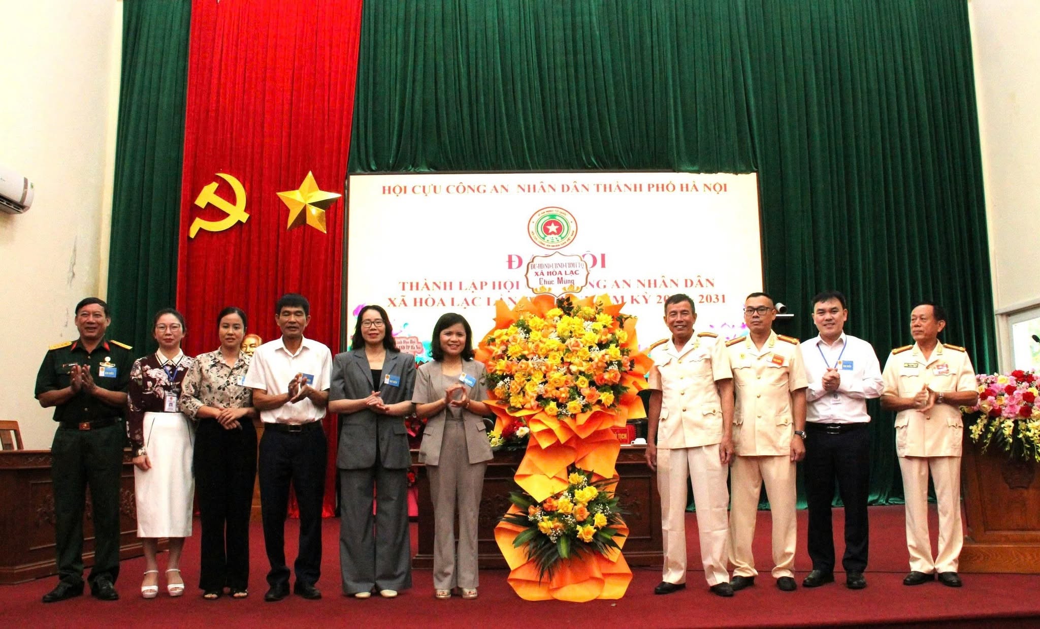 Xã Hòa Lạc thành lập Hội Cựu Công an nhân dân, phát huy lực lượng nòng cốt giữ vững an ninh, trật tự từ cơ sở
