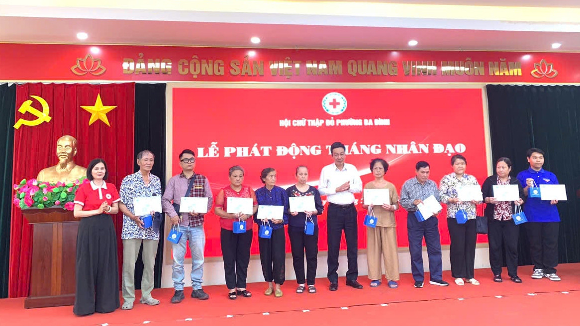 Phường Ba Đình lan tỏa Tháng Nhân đạo 2026, kết nối yêu thương và sẻ chia vì cộng đồng
