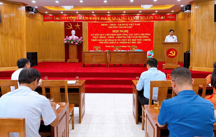 Phường Thanh Liệt hoàn thiện cơ chế phối hợp giữa HĐND, UBND và Ủy ban MTTQ Việt Nam, chuẩn bị Kỳ họp thứ 2 HĐND khóa II