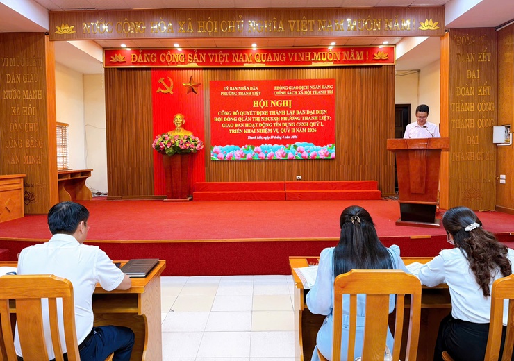Phường Thanh Liệt kiện toàn Ban đại diện Hội đồng quản trị Ngân hàng Chính sách xã hội, nâng cao hiệu quả tín dụng phục vụ an sinh