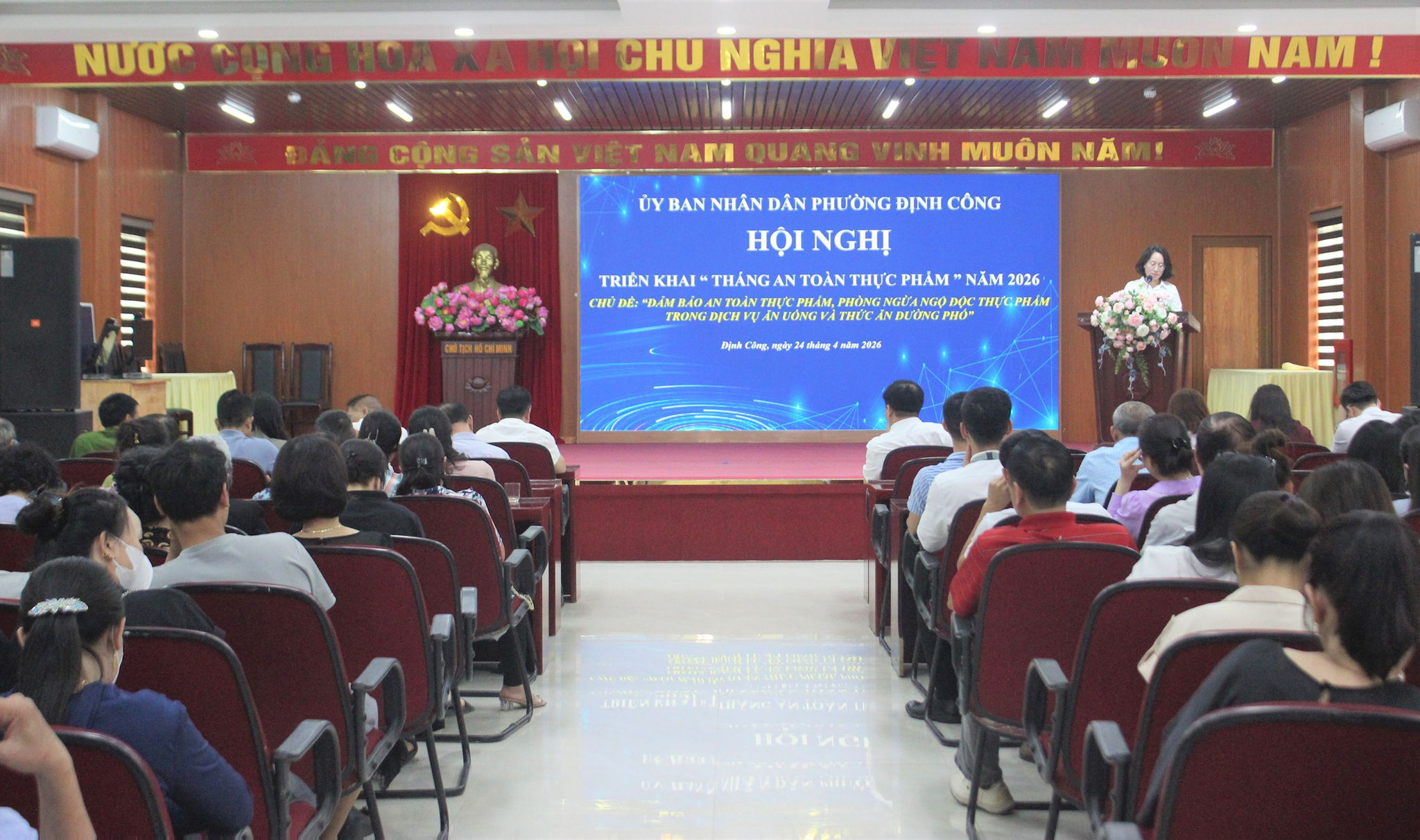 Phường Định Công ra mắt Đội hỗ trợ chuẩn hóa an toàn thực phẩm, tăng cường đồng hành cùng cơ sở kinh doanh