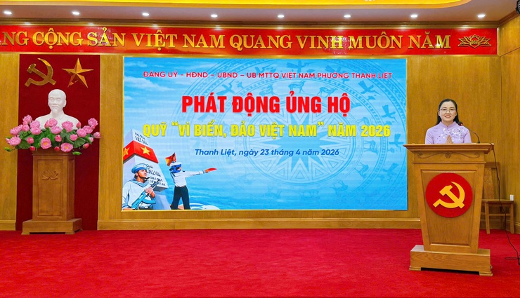 Phường Thanh Liệt lan tỏa nghĩa tình hướng về biển, đảo, tiếp nhận gần 400 triệu đồng ủng hộ Quỹ “Vì biển, đảo Việt Nam”