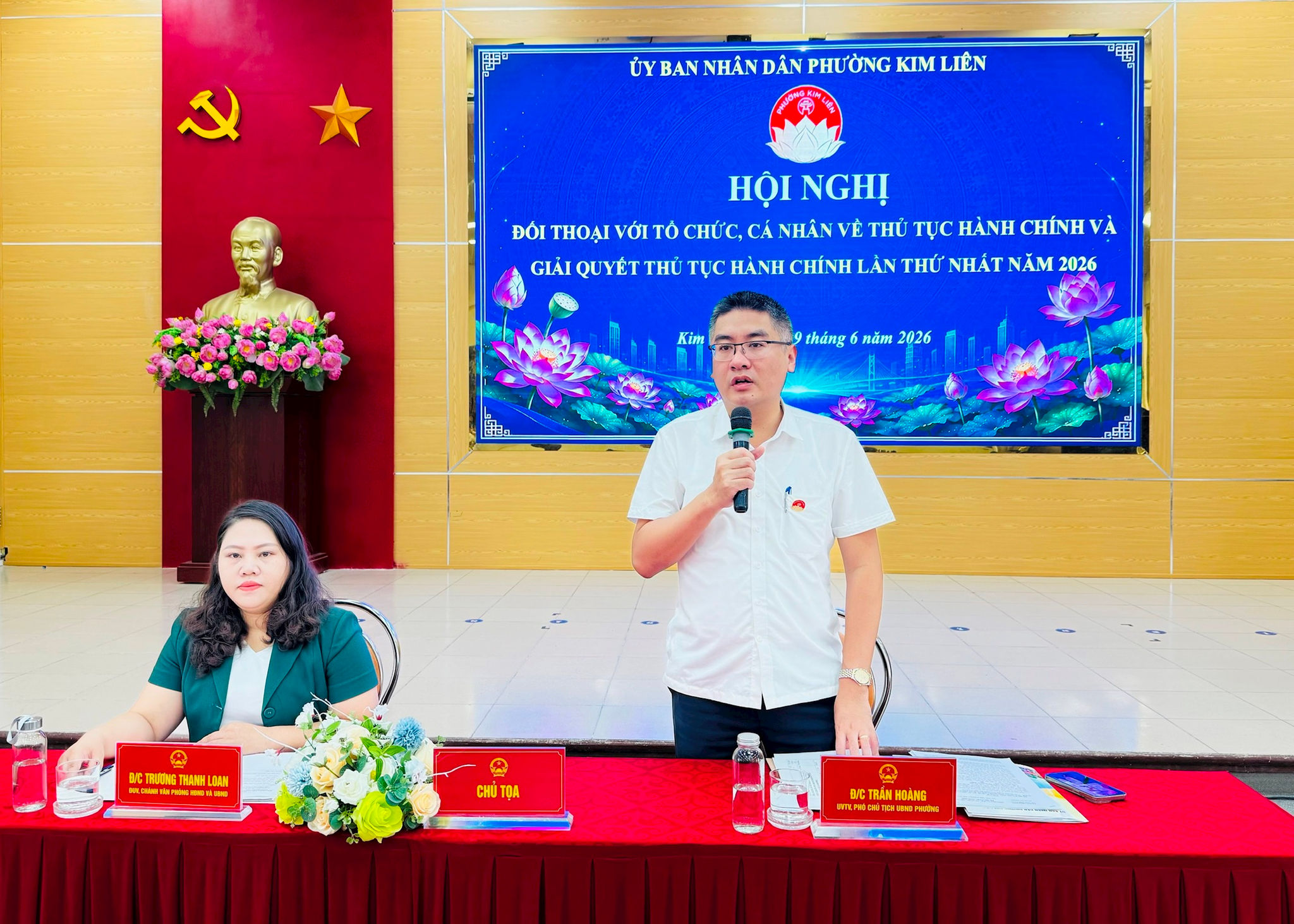 Phường Kim Liên đối thoại với người dân, nâng cao chất lượng giải quyết thủ tục hành chính